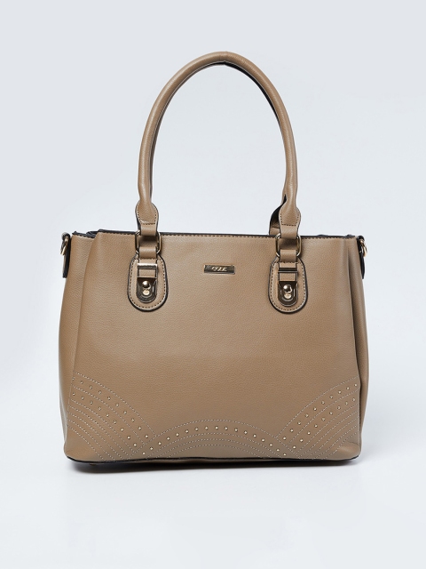 CODE by Lifestyle Khaki Embellished Handheld Bag