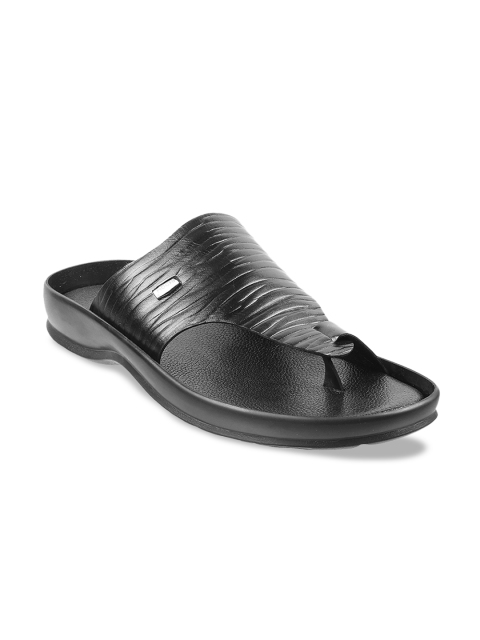 

Mochi Men Black Leather Comfort Sandals