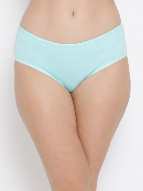 

Clovia Women Green Solid Mid Rise Hipster Briefs PN3310P11S