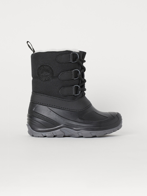 

H&M Boys Black Pile-Lined Winter Boots