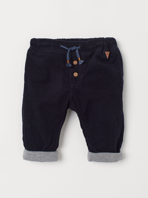 

H&M Boys Navy Blue Fully Lined Corduroy Trousers