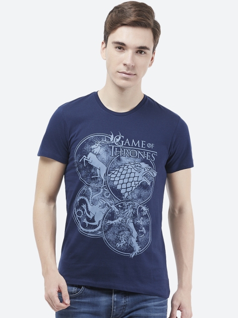 

Free Authority Game Of Thrones featured Navy Tshirt for Men, Navy blue