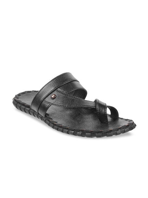 

Mochi Men Black Leather Comfort Sandals