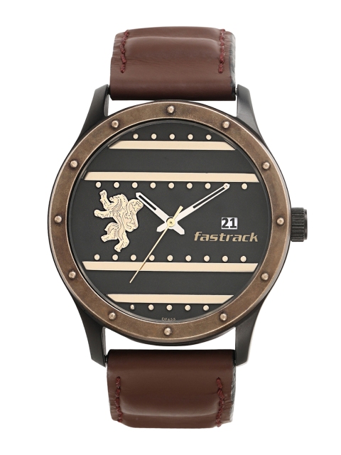 

Fastrack Men Brown Analogue Watch 3214KL01