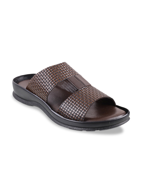 

Mochi Men Coffee Brown Leather Comfort Sandals