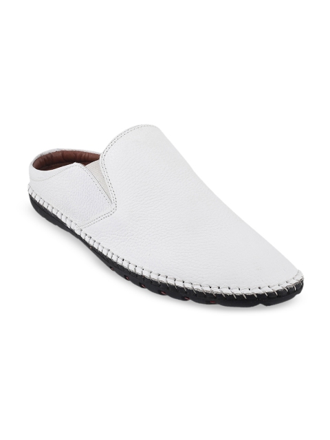 

Mochi Men White Leather Sandals