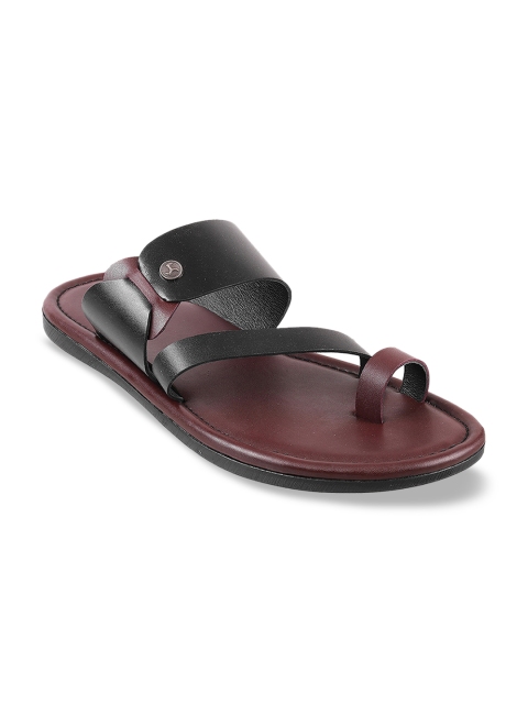 

Mochi Men Black Leather Comfort Sandals
