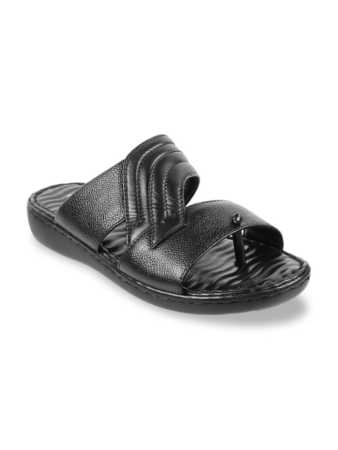 

Mochi Men Black Leather Comfort Sandals
