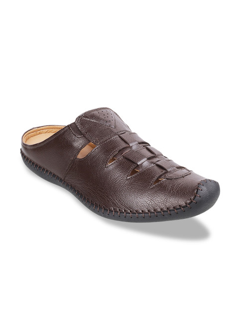 

Mochi Men Brown Leather Comfort Sandals