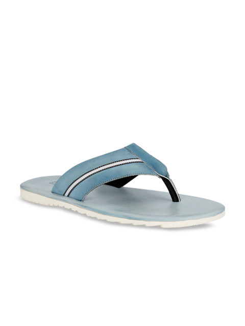 

Raymond Men Blue Leather Sandals