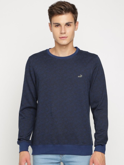 

Crocodile Men Navy Blue Solid Sweatshirt