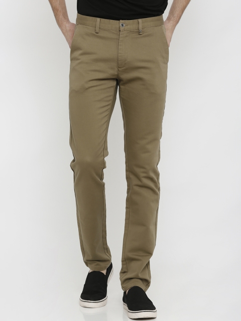 

Rex Straut Jeans Men Khaki Smart Slim Fit Solid Regular Trousers