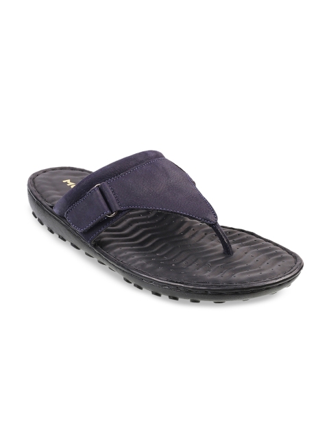 

Mochi Men Navy Blue Leather Comfort Sandals