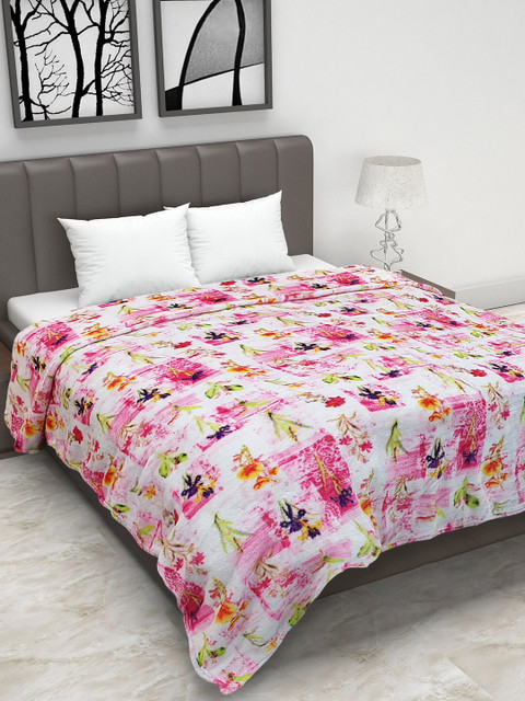 

Status Pink Abstract Mild Winter 150 GSM Double Bed Blanket