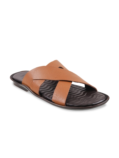 

Mochi Men Tan Brown Leather Sandals