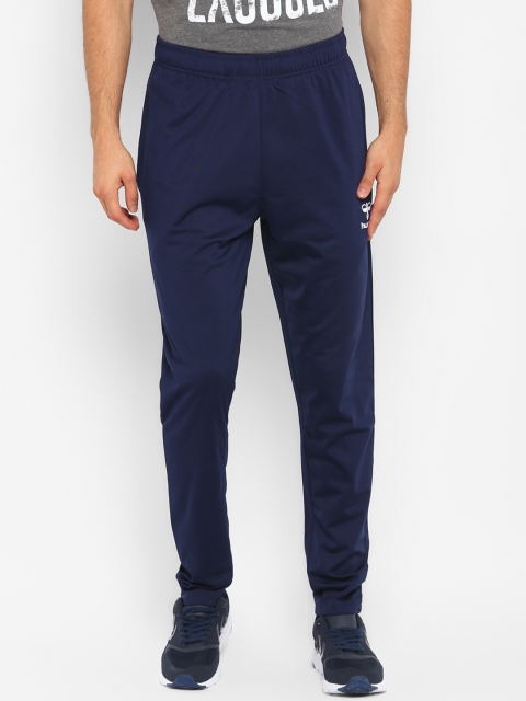 

Hummel Men Navy Blue Solid Pure Polyester Jaden Track Pants