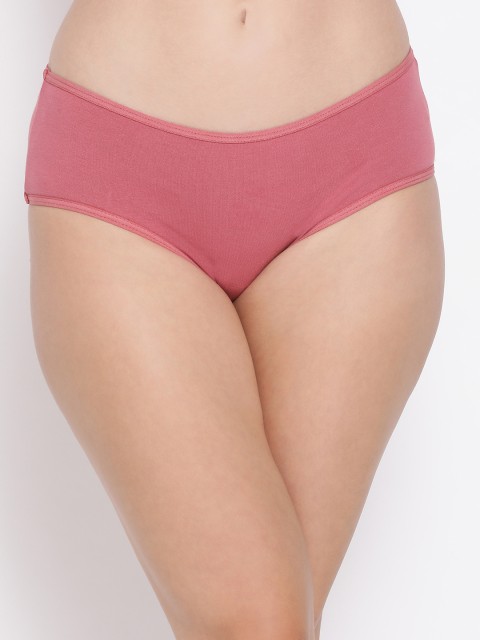 

Clovia Women Pink Printed Mid-Rise Hipster Brief PN3374A22XXL
