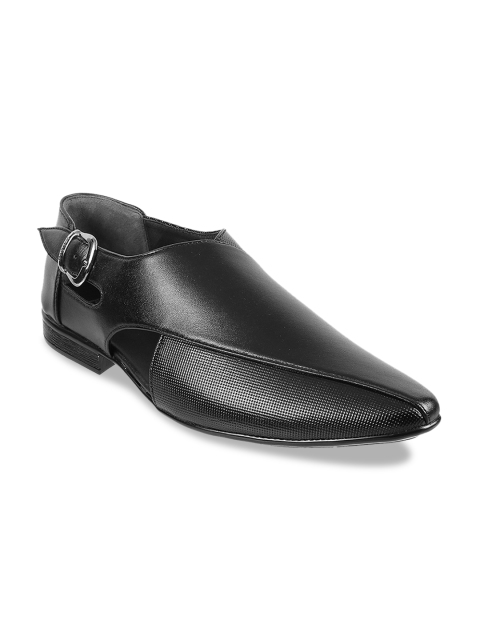 

Mochi Men Black Leather Sandals