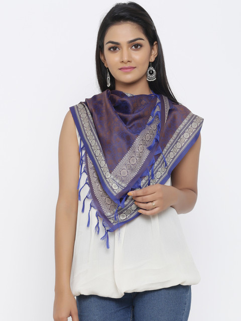 

SOUNDARYA Women Purple Printed Stole