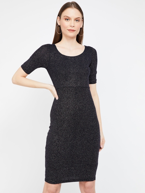 

CODE by Lifestyle Women Embellished Black Sheath Dress
