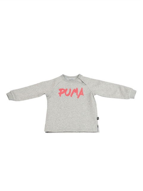 

Puma Kids Grey Printed Round Neck T-shirt
