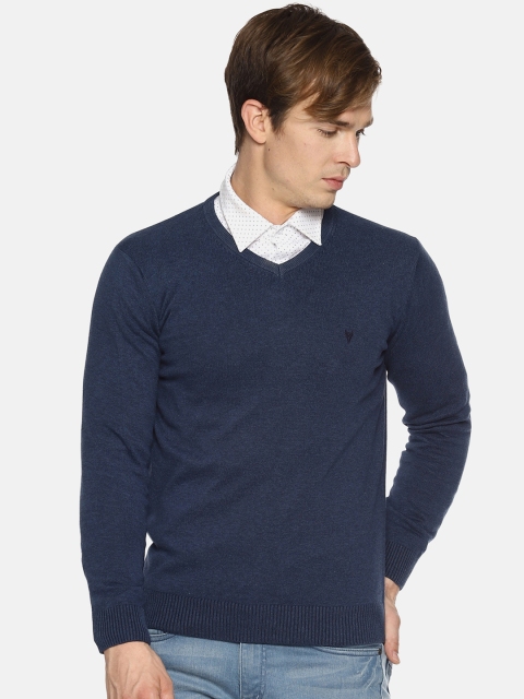 

BLACK BUCK Men Navy Blue Solid Sweater