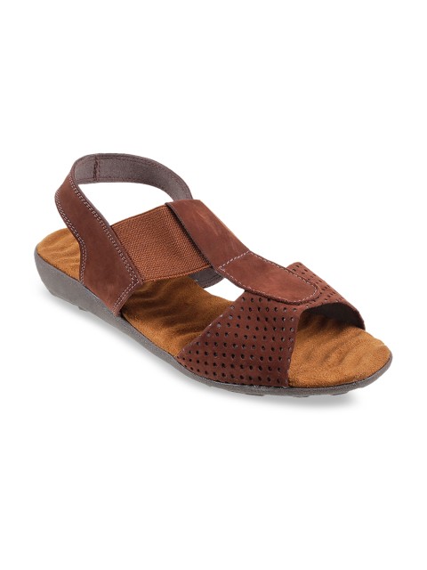 

Mochi Women Brown Solid Open Toe Flats
