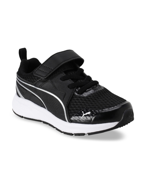 

Puma Kids Black Mesh Jogger V PS Running Shoes