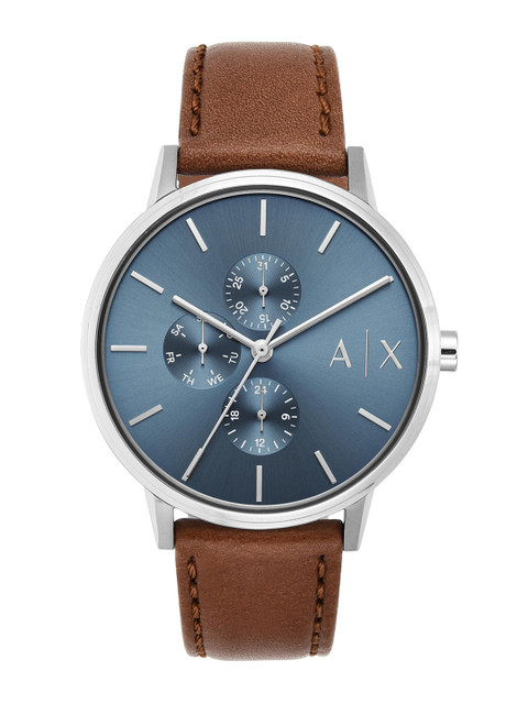 

Armani Exchange Men Brown Leather Analogue Watch AX2718I