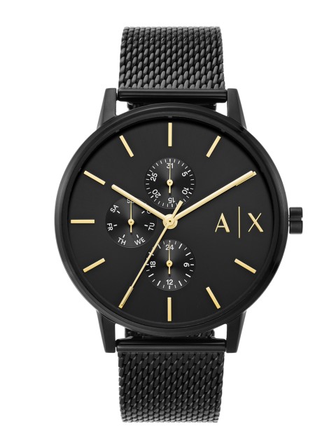 

Armani Exchange Men Black Cayde Analogue Watch AX2716I