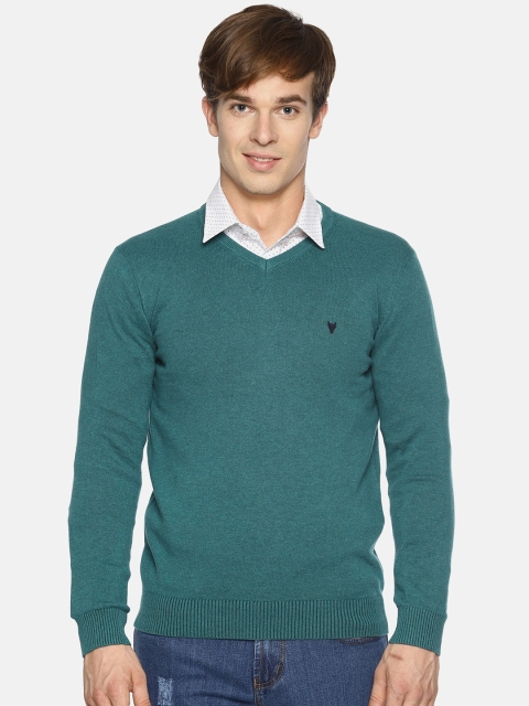 

BLACK BUCK Men Green Solid Sweater