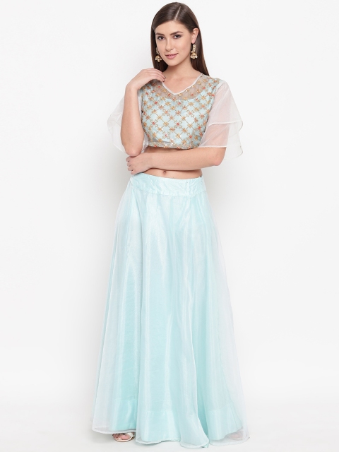 

Shakumbhari Blue Ready to Wear Lehenga with Blouse