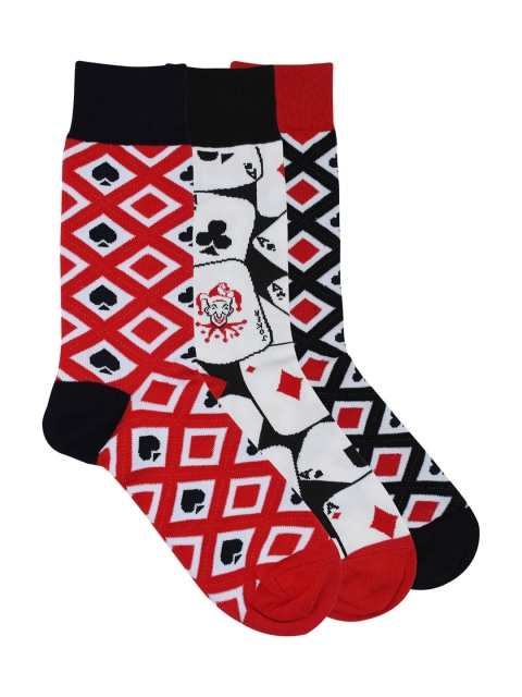 

Balenzia Men Pack of 3 Assorted Above-Ankle Crew Socks