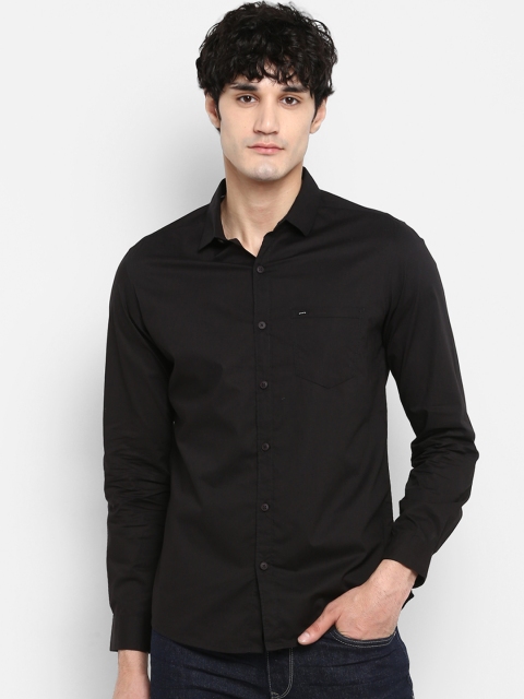 

SPYKAR Men Black Slim Fit Solid Casual Shirt