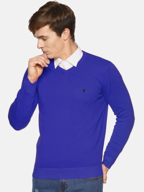 

BLACK BUCK Men Blue Solid Sweater