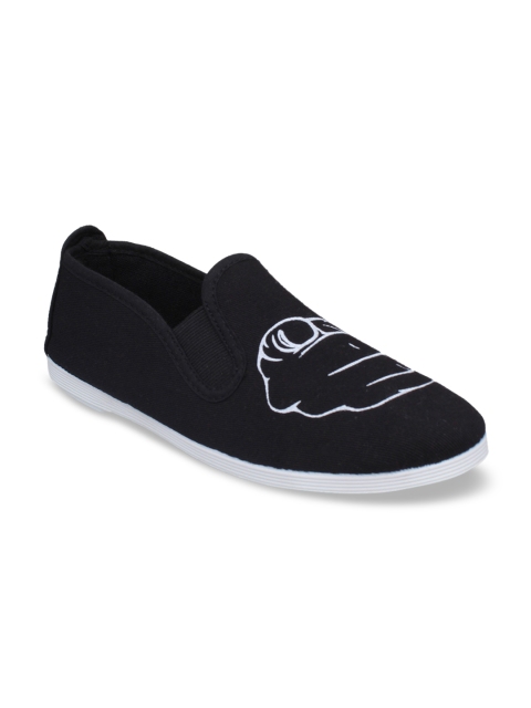 

SCENTRA Unisex Black & White Slip-On Sneakers