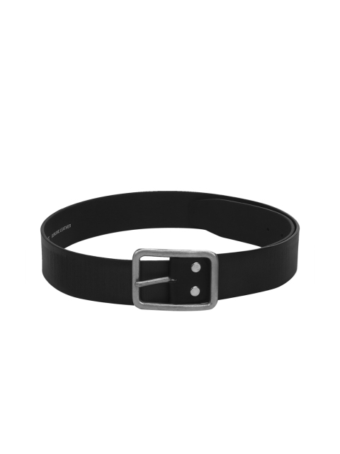 

Red Tape Men Black Textured Leather Belt