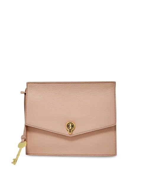 

Fossil Women Pink Solid Messenger Bag