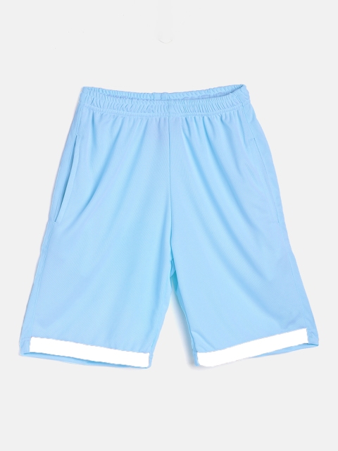

TINY HUG Boys Blue Solid Regular Fit Regular Shorts