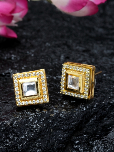 

DUGRISTYLE Gold-Plated Square Studs