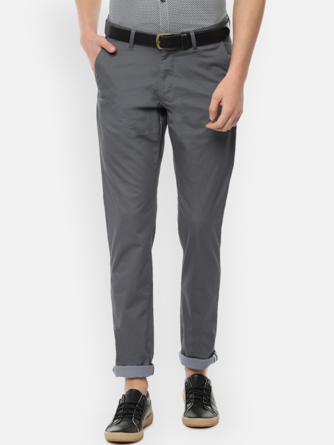 

Van Heusen Sport Men Grey Slim Fit Printed Chinos