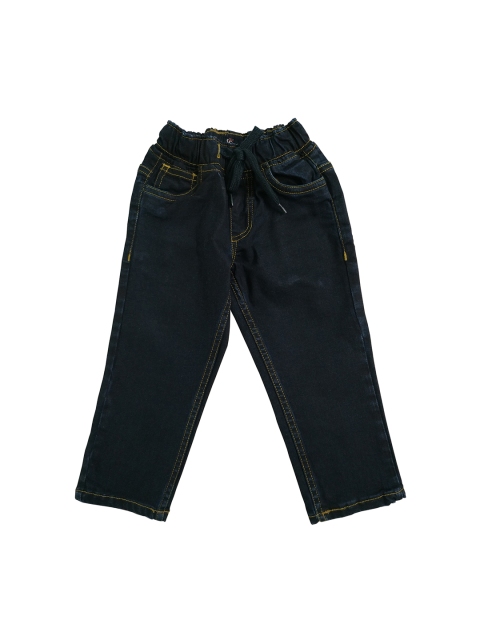 

KiddoPanti Boys Navy Blue Mid-Rise Clean Look Regular Fit Jeans