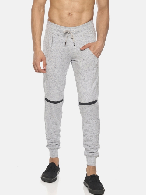 

Soul Space Men Grey Melange Self Design Pure Organic Cotton Joggers