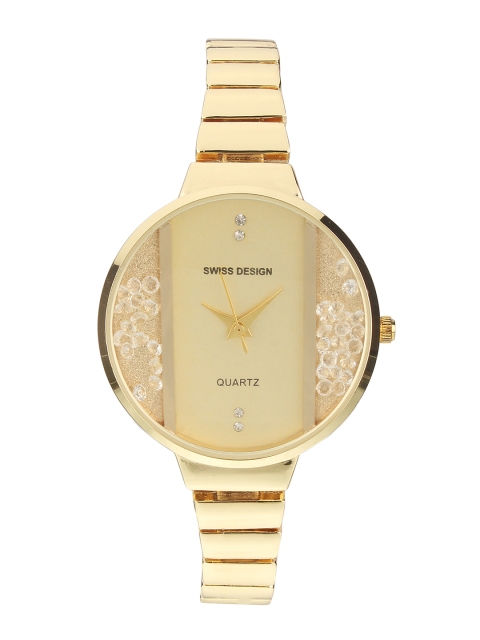 

Swiss Design Women Gold-Toned Analogue Watch SDWatch-903-IPG