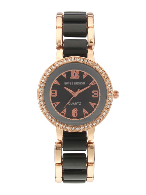 

Swiss Design Women Black Analogue Watch SDWatch-914-BK