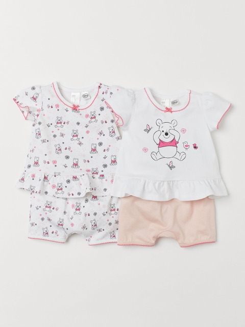 

H&M Kids 2-Pack Cotton Pyjamas, Pink