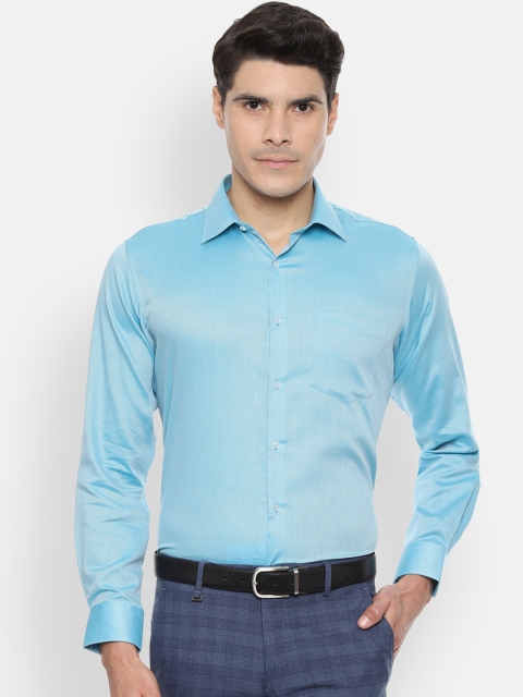 

Van Heusen Men Blue Regular Fit Solid Formal Shirt
