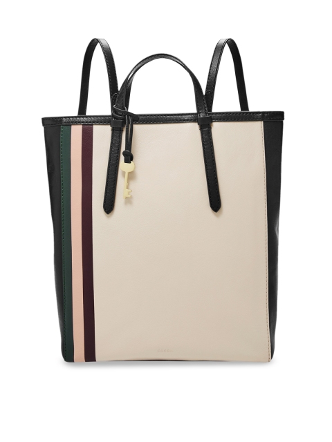 

Fossil Women Beige & Black Backpack