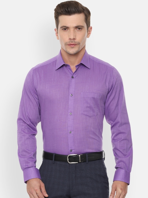 

Van Heusen Men Purple Regular Fit Solid Formal Shirt