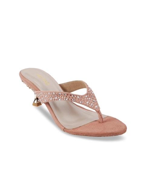 

Metro Women Pink Textured Heels